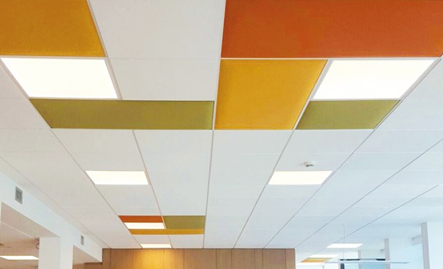 IN SOUND ABSORBING CEILING PANELS